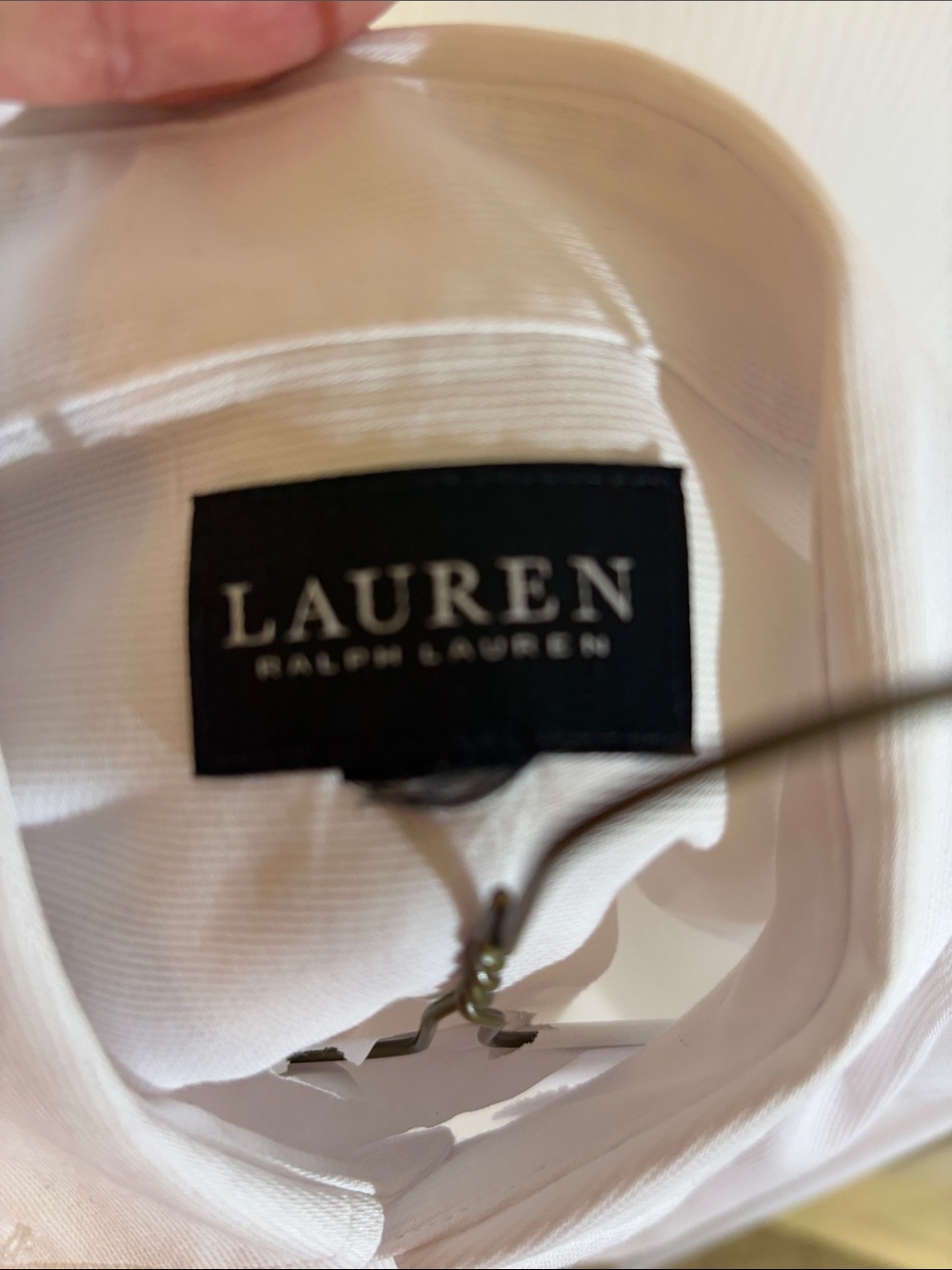 Ralph Lauren White Dress Shirt boys with Embroidered Logo - Picture 4 of 4